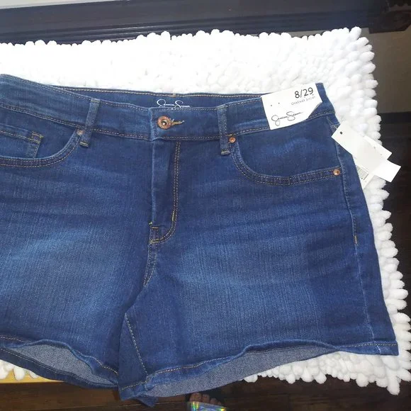 NWT!!! JESSICA SIMPSON Denim Jean Charmer Shorts Women's Size 8/29 - Picture 13 of 13